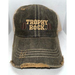 Distressed Ball Cap Trophy Buck Baseball Hat